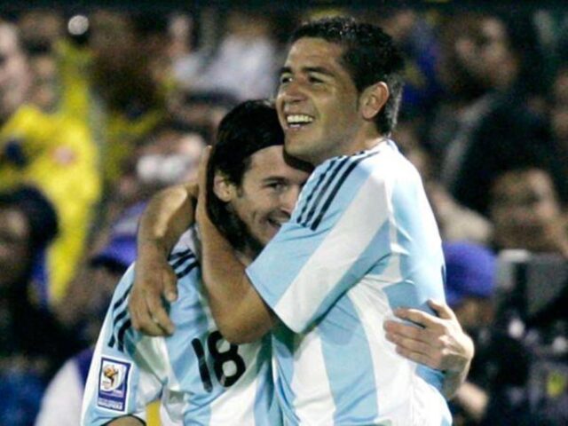 [VIDEO] Riquelme y un segundo partido de despedida junto a Messi