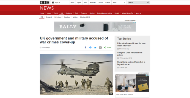 Ejército británico habría encubierto crímenes de guerra de soldados