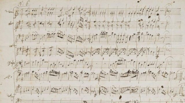 Una partitura original de Mozart se vendió en París por 372.500 euros