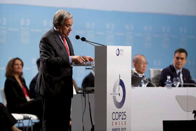 Guterres pidió tener más ambición para recortar las emisiones contaminantes: "Necesitamos un cambio"