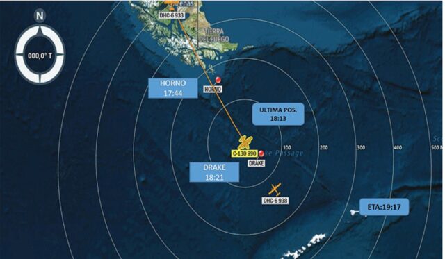 Chile declara siniestrado un avión militar con 38 personas a bordo