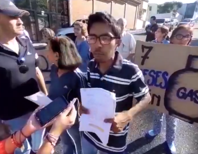 Habitantes de cinco comunidades protestaron en San Cristóbal por falta de gas doméstico
