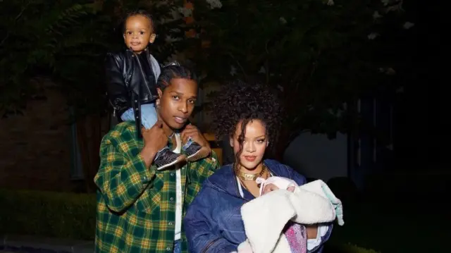 "Cosa de familia": Rihanna y A$AP Rocky presentan a su segundo hijo
