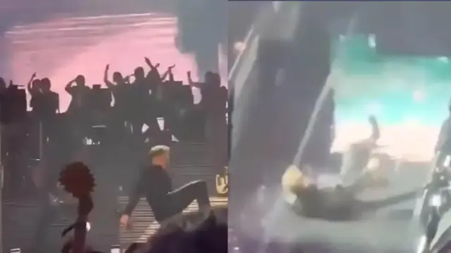 Luis Miguel sufre caída en pleno concierto en Ciudad de México
