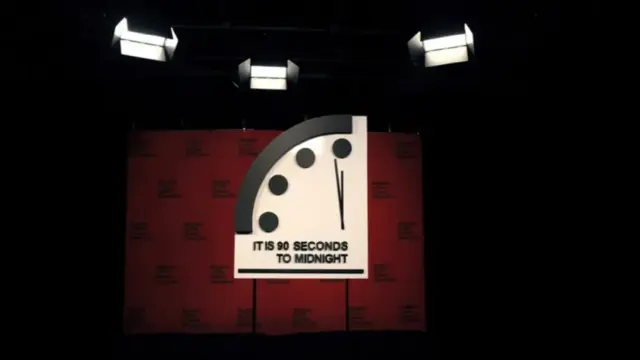 Reloj del juicio final dice que quedan 90 segundos para el fin del mundo