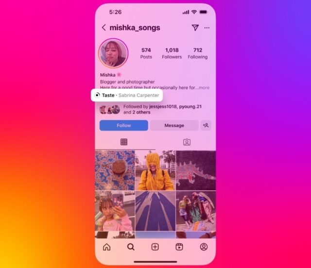 Instagram permite añadir canciones a los perfiles