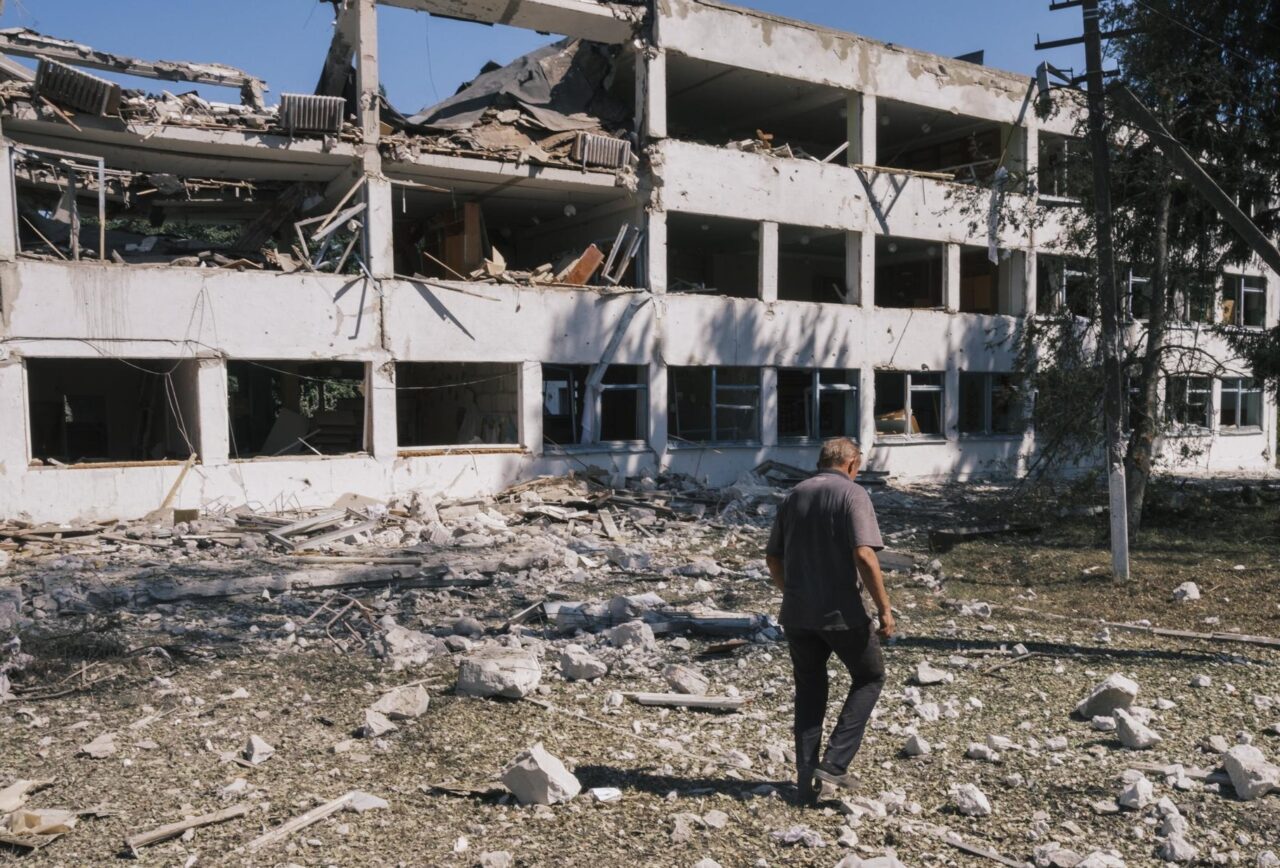 Situation near the Ukraine - Russian border in Sumy region of Ukraine