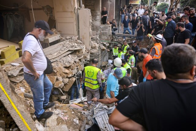Ejército israelí efectuó un "bombardeo selectivo" en Beirut