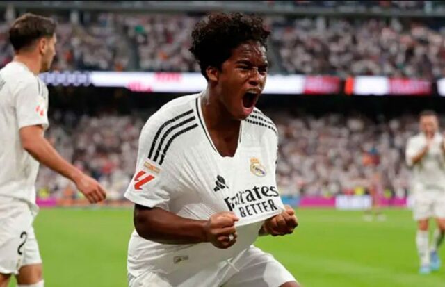 Endrick hizo historia en su debut en Champions con el Real Madrid