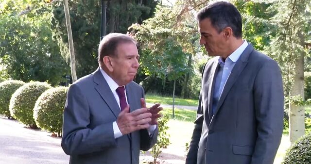 Pedro Sánchez se reunió con Edmundo González en el Palacio de la Moncloa