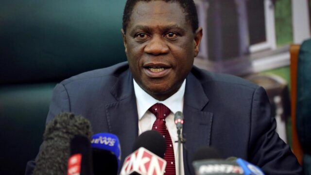 El vicepresidente de Sudáfrica se desmaya mientras daba un discurso en un acto público
