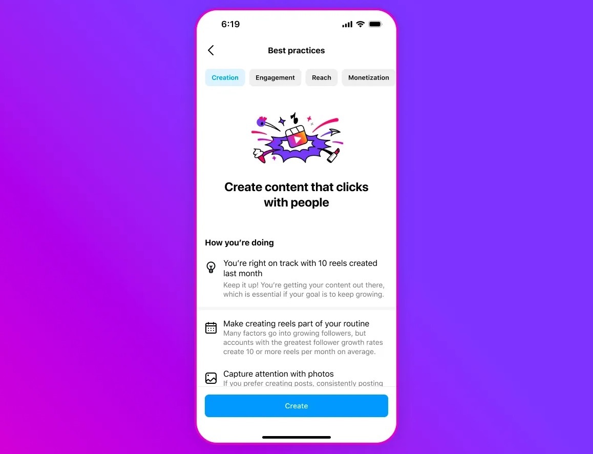 Portaltic.-Instagram reúne en su 'app' consejos y buenas prácticas para que los creadores de contenido tengan éxito
