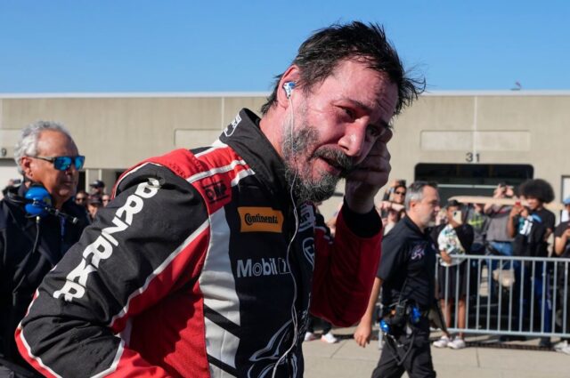 Keanu Reeves debutó como piloto de carrera