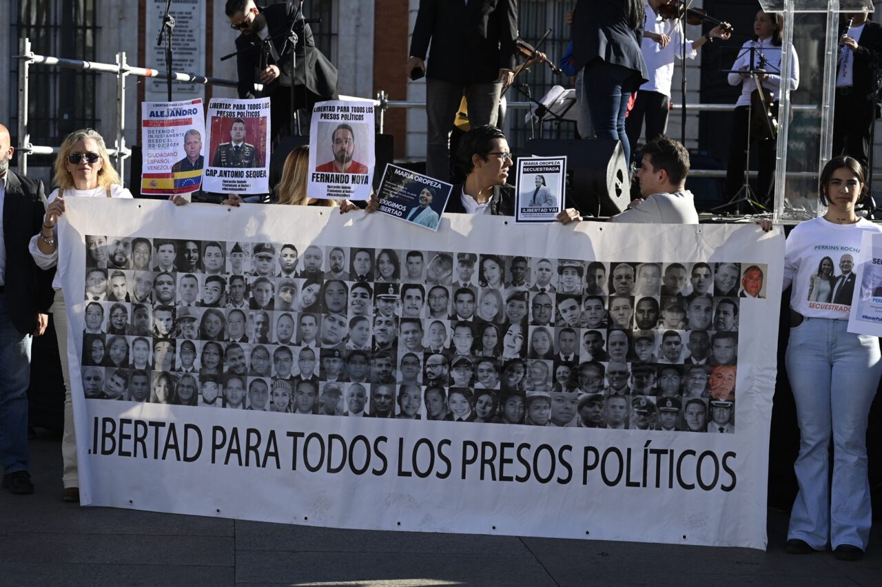 SPAIN-VENEZUELA-VOTE-PROTEST