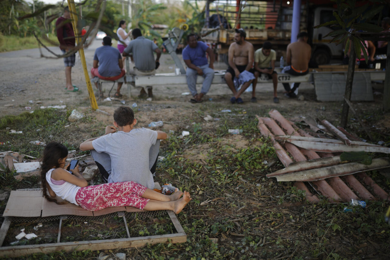 Migrantes en la provincia de Colón, Panamá