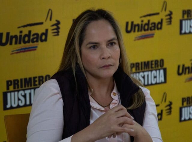 Presidenta de Primero Justicia acusa a miembros de "alinearse" con estrategias de Maduro