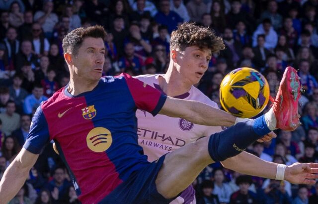 Lewandowski tumba al Girona y el Barcelona vuelve a ser líder en solitario