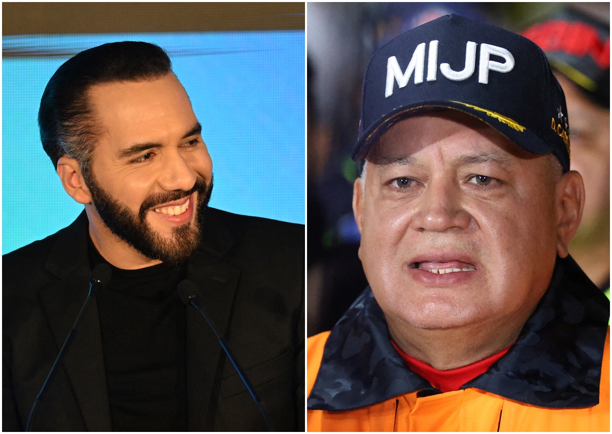 Diosdado Cabello Nayib Bukele venezolanos El Salvador