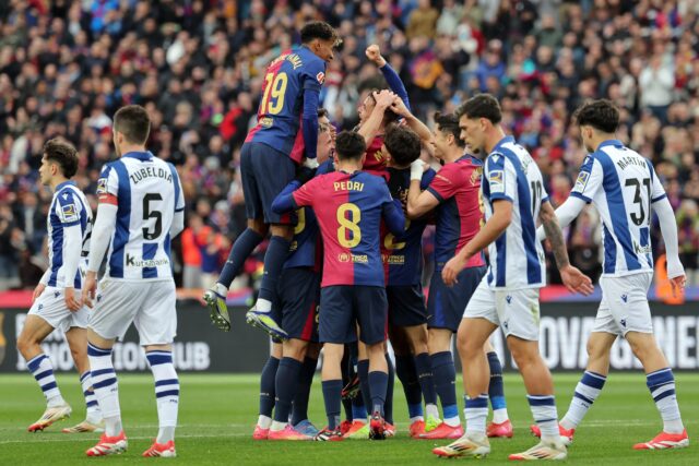 El Barcelona goleó a la Real Sociedad y recuperó el liderato de LaLiga