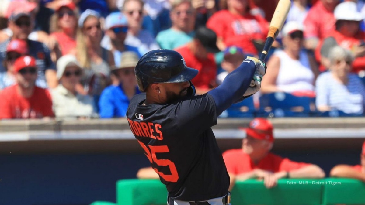 Gleyber Torres elevó su promedio de bateo a .296 en la Liga de Toronja Foto Tigres de Detroit