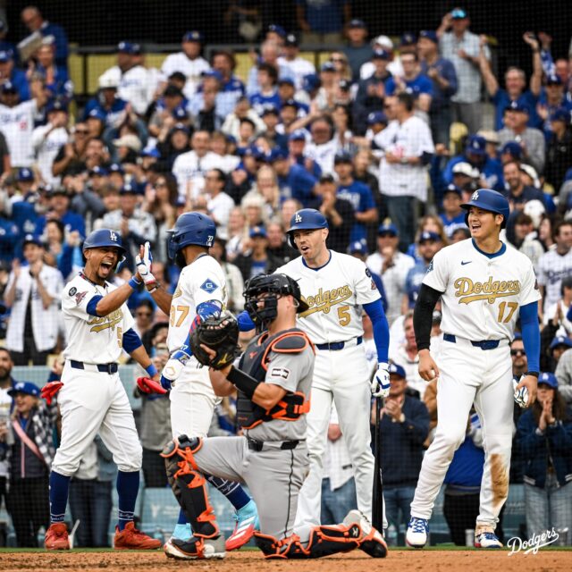 Los Angeles Dodgers inician nueva temporada celebrando su título de Serie Mundial 2024