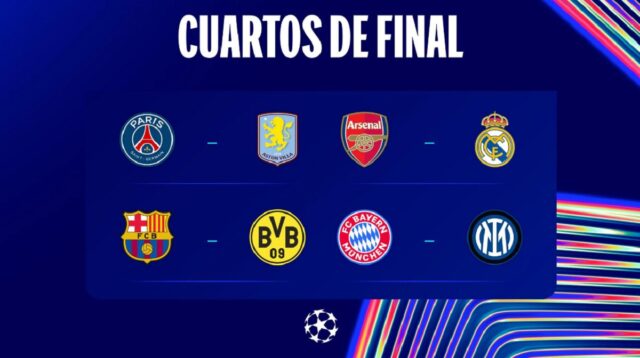Así quedaron los cuartos de final de la Champions