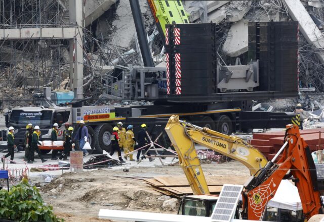 Asciende a 20 el número de fallecidos en Bangkok por el impacto del terremoto