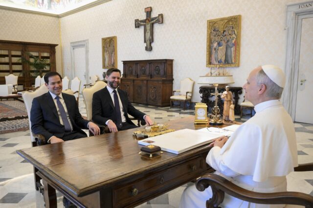 León XIV recibió a JD Vance y a Marco Rubio en el Vaticano