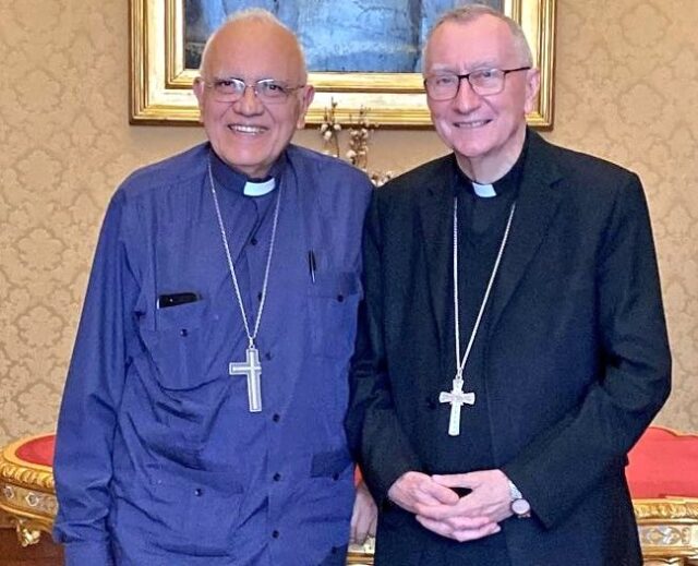 Cardenales Baltazar Porras y Pietro Parolin se reúnen en el Vaticano: "Siempre estaremos agradecidos"