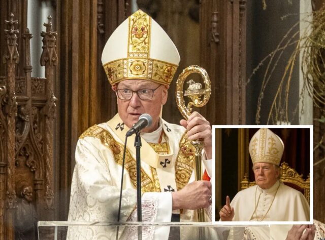 Arzobispo de Nueva York: imagen de Trump vestido de papa no ha estado bien