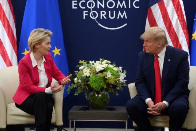 Trump y Von der Leyen acuerdan prórroga en la pausa de aranceles a la UE