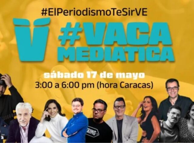 Más de 15 medios se unen en la Vaca Mediática por la libertad de prensa