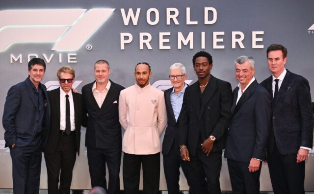 Pitt, Bardem, Hamilton lograron que la F1 le abriera las puertas a Hollywood