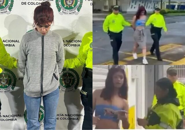 Las primeras imágenes de la captura de Katerine Martínez, implicada en el atentado contra Miguel Uribe